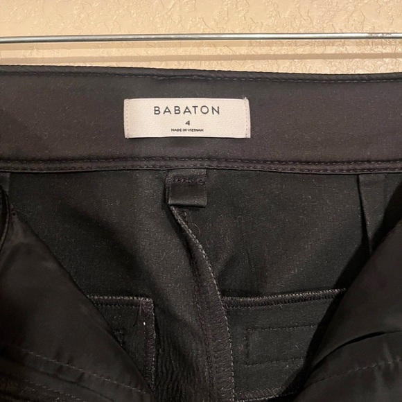 Aritzia Babaton Command Cropped Pant Mid-rise Vegan Leather pants size 4 - Picture 10 of 10